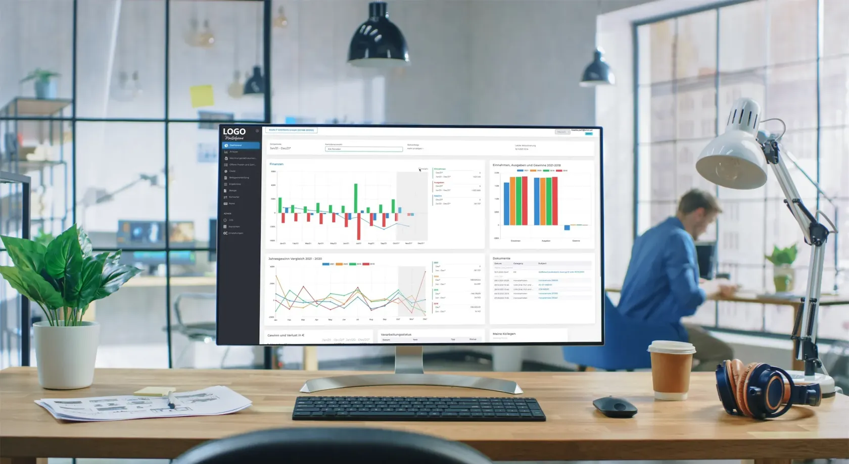 Logisth.AI – Kundenportal, Dashboard, LIVE-Buchhaltung